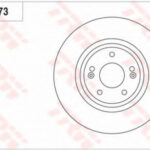 DF7973 TRW тормозной диск