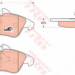 GDB1220 TRW комплект тормозных колодок