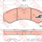 GDB1288 TRW комплект тормозных колодок