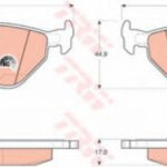 GDB1344 TRW комплект тормозных колодок
