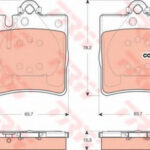 GDB1421 TRW комплект тормозных колодок