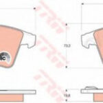 GDB1555 TRW комплект тормозных колодок