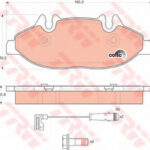 GDB1600 TRW комплект тормозных колодок