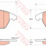 GDB1605 TRW комплект тормозных колодок