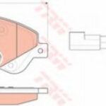 GDB1723 TRW комплект тормозных колодок