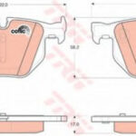 GDB1727 TRW комплект тормозных колодок