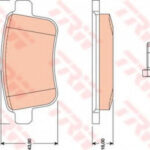 GDB1786 TRW комплект тормозных колодок