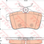 GDB1828 TRW комплект тормозных колодок