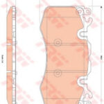 GDB1834 TRW комплект тормозных колодок