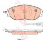 GDB1918 TRW комплект тормозных колодок
