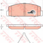 GDB3311 TRW комплект тормозных колодок