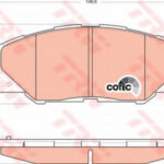 GDB3424 TRW комплект тормозных колодок