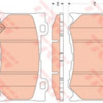 GDB3505 TRW комплект тормозных колодок
