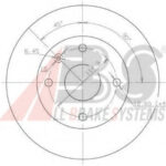 17414 A.B.S. гальмівний диск перед. lacetti 05- (256x24)