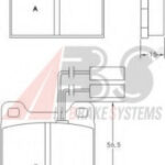 36005 A.B.S. комплект тормозных колодок