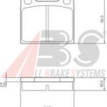 36009 A.B.S. комплект тормозных колодок