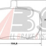 36124 A.B.S. комплект тормозных колодок