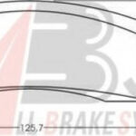 36136 A.B.S. комплект тормозных колодок