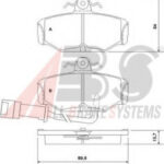 36170 A.B.S. комплект тормозных колодок