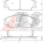 36172 A.B.S. комплект тормозных колодок