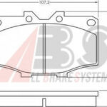 36462 A.B.S. комплект тормозных колодок