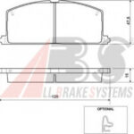 36535 A.B.S. комплект тормозных колодок