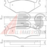 36540 A.B.S. комплект тормозных колодок