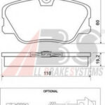 36556 A.B.S. гальмівні колодки пер. w201/124 (lucas)
