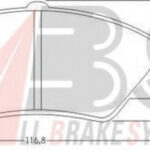 36578 A.B.S. комплект тормозных колодок