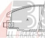 36632 A.B.S. комплект тормозных колодок