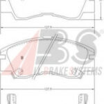 36648 A.B.S. комплект тормозных колодок