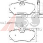 36651 A.B.S. комплект тормозных колодок