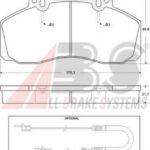 36665 A.B.S. комплект тормозных колодок