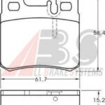 36687 A.B.S. комплект тормозных колодок