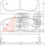 36691 A.B.S. комплект тормозных колодок