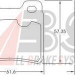 36694 A.B.S. комплект тормозных колодок