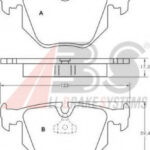 36715 A.B.S. комплект тормозных колодок