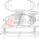 36717 A.B.S. комплект тормозных колодок