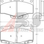36724 A.B.S. комплект тормозных колодок