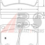 36726 A.B.S. комплект тормозных колодок