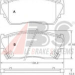 36728 A.B.S. комплект тормозных колодок