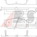 36742 A.B.S. комплект тормозных колодок