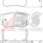 36757 A.B.S. комплект тормозных колодок