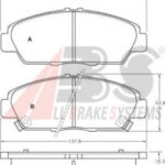 36780 A.B.S. комплект тормозных колодок