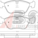 36783 A.B.S. комплект тормозных колодок