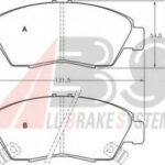 36784 A.B.S. комплект тормозных колодок