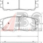 36794 A.B.S. комплект тормозных колодок