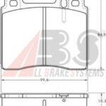 36825 A.B.S. комплект тормозных колодок