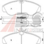 36884 A.B.S. комплект тормозных колодок