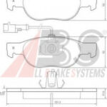 36892 A.B.S. гальмівні колодки пер. bravo i/marea/punto 95-12 (ate)